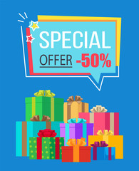 Special Offer Half Price off Vector Illustration