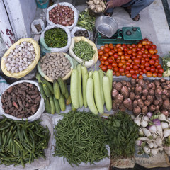Auf einem Markt im Norden Indiens in Nainital