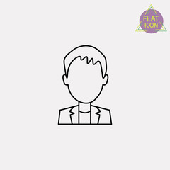 student avatar line icon