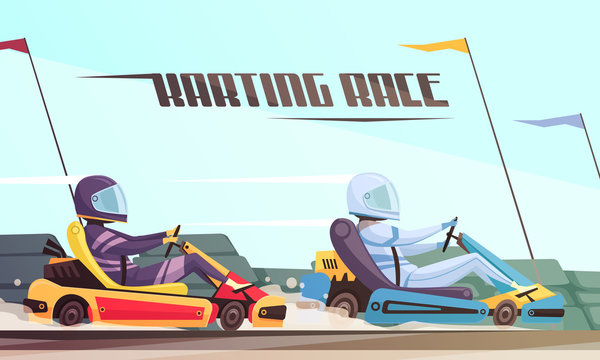 Kart Racing Illustration