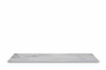 white  top marble shelf and stone floor  texture background, can be used display product.