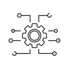 Device settings linear icon