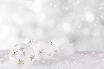 Naklejka na ściany i meble Christmas decoration with blurred background