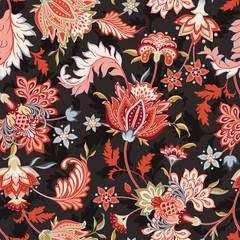 seamless vector floral pattern