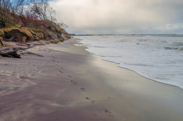 Fototapeta premium sea views during sunrise