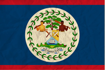 Belize paper flag