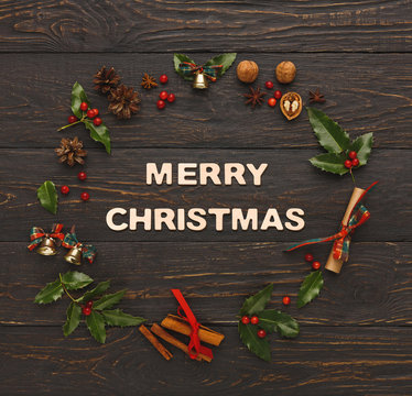 Merry christmas greeting, decoration background