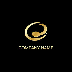 spoon circle sign food logo