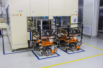 The cart used in electronic industry have connecting Static electricity discharge