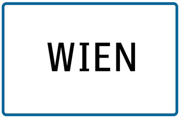 Ortstafel Wien
