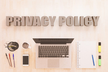 Privacy Policy text concept