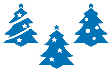 Fototapeta premium クリスマスツリー・ブルー