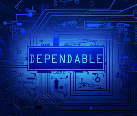 Dependable tech concept.