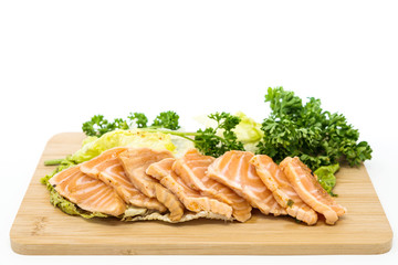 Salmon Tataki Japanese food salmon fillet