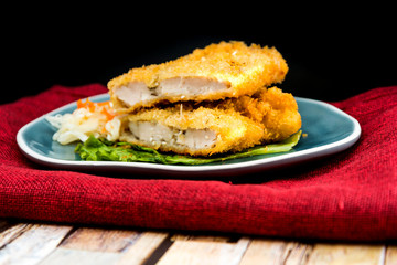 Handmade Japanese fried chicken ready to eat
