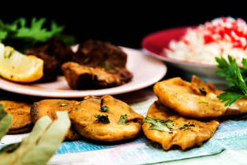 Tasty Indian food mix pakora