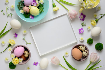 Easter greeting card template