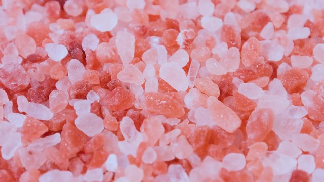 Pink salt close-up