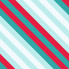 Christmas Diagonal Striped Seamless Pattern