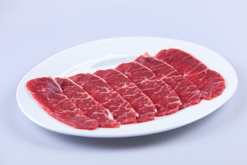 slide raw meat