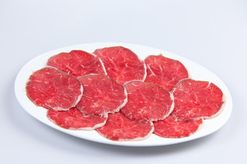 slide raw meat