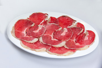 slide raw meat