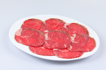 slide raw meat