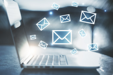 E-mail network concept