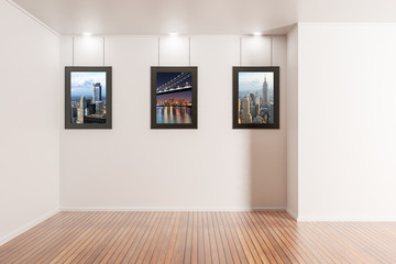 Modern gallery interior