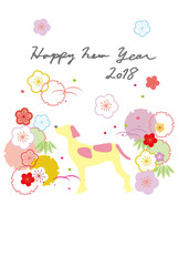 2018おしゃれ犬 縦 二