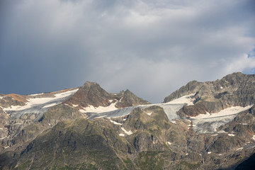 Obraz premium Glaciers over Engelberg on Switzerland
