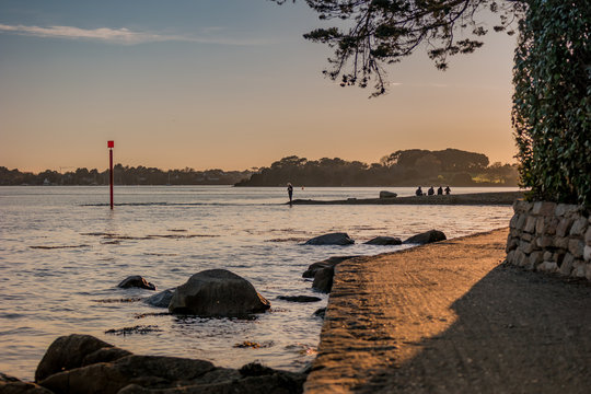 Coucher de soleil dans le Golfe du Morbihan