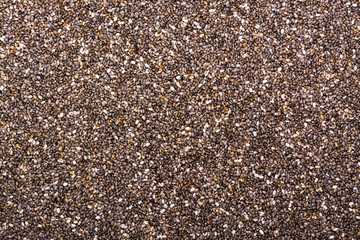Chia seeds background. Healthy diet concept