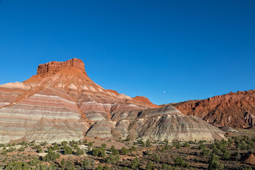 Moonrise Over the Scenic Escalante Grand Staircase National Monument