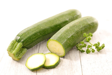 fresh zucchini slice