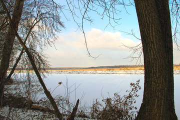winter landscape in Russia