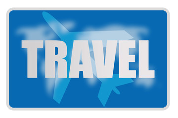 Cartel de viajes por el mundo.