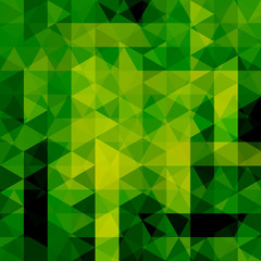 Abstract vector background with triangles. Green geometric vector illustration. Creative design template.