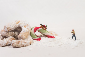 süße Rodlerei über die Weihnachtsbäckerei