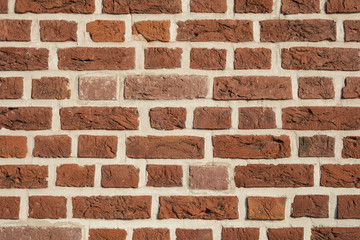 Texture of red brick wall
