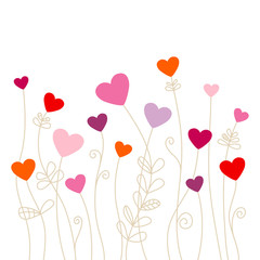 Plakat Heartflowers Hearts 