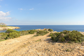 Cape Martinet on the island of Ibiza, Baleares, Spain
