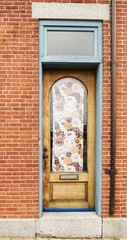 Fototapeta na wymiar Front Door of a House in Portsmouth NH