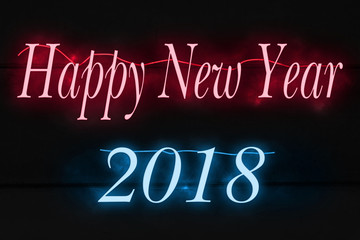 Fototapeta na wymiar happy new year 2018