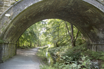 Fototapeta na wymiar Stone Bridge, Shropshire Union Canal; Llangollen; Wales