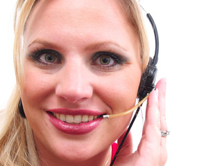 Woman Receptionist Worker