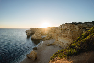 Sunset from a cliff in Portugal