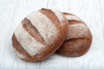 Bread on table