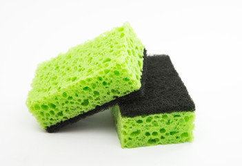 kitchen sponges isolated