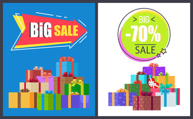 Naklejka premium Big Total Sale - 70 Off Super Half Price Discounts